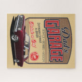 Vaters Falken Muscle Car Garage Jigsaw Puzzle (Horizontal)