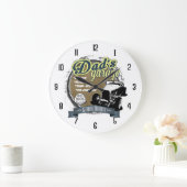 Vaters farbige Garage Große Wanduhr (Zuhause)