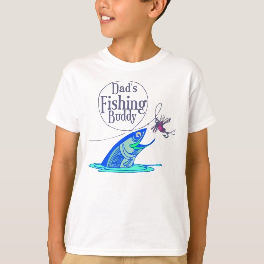 Vaters Fishing Buddy Kids T - Shirt (Vorderseite)