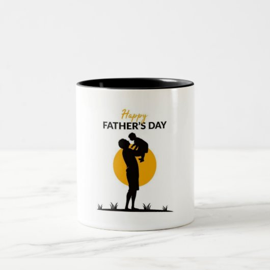 "Vater's Forever Tasse" Zweifarbige Tasse (Mittel)