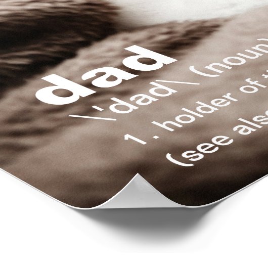 Vaters Foto Poster (Ecke)