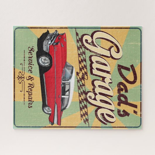 Vaters Garage 57 Chevy Puzzle (Horizontal)