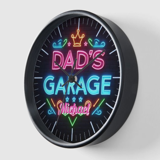 Vaters Garage Mancave Uhr Neon Beer Individuelle N (Winkel)