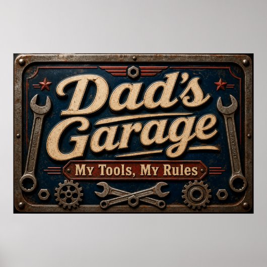 Vaters Garage Poster (Vorne)