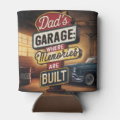 Vaters Garage Retro Vintages Autozeichen Dosenkühler (Rückseite)