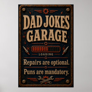 Vaters Garagenposter Poster