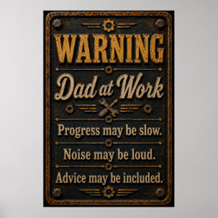 Vaters Garagenposter Poster