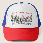 Vaters Garten, der den Namen der Kinder im Blumens Truckerkappe (Vorderseite)