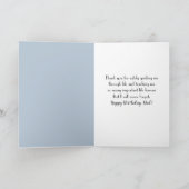 Vaters Geburtstag Goldener Rückzug Karte (Innenseite)