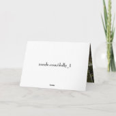 Vaters Geburtstag - Holzpfadkarte Karte (Rückseite)