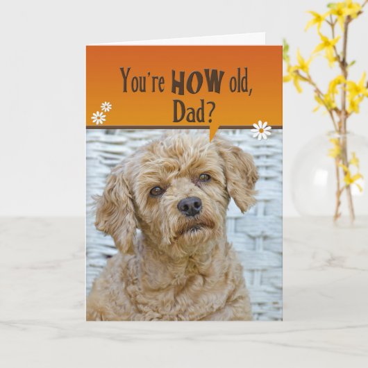 Vaters Geburtstag Karte (Gelbe Blume)