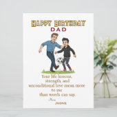 Vaters Geburtstag Karte (Stehend Vorderseite)
