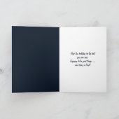 Vaters Geburtstag Michigan Red Lighthouse Karte (Innenseite)