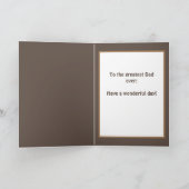 Vaters Geburtstag, rustikal, Waldwanderkarte Karte (Innenseite)