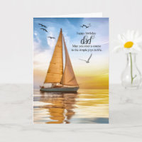Vaters Geburtstag Thema Segelboot Möwen