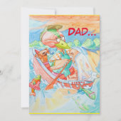 Vaters Geburtstagskarte. Dankeskarte (Vorderseite)