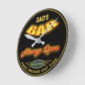 Vaters gelber roter Nebel sieht jedes Datum an, an Runde Wanduhr (Winkel)