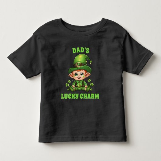 Vaters glückliches Charm Baby Kleinkind T-shirt (Vorderseite)