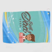 Vaters Glückshandtuch: Bestes Vater Golf Handtuch