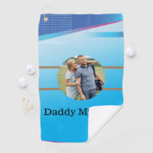 Vaters Glückshandtuch: Bestes Vater Golf Handtuch (Insitu)