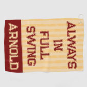 Vaters Golf Handtuchspass Moderner Spaß Golfhandtuch (Horizontal)