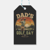 Vaters Golf-Tag Geschenkanhänger (Rückseite)