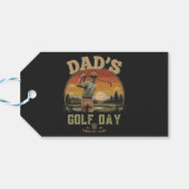 Vaters Golf-Tag Geschenkanhänger (Rückseite Horizontal)