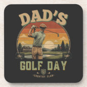 Vaters Golf-Tag Getränkeuntersetzer (Vorderseite)