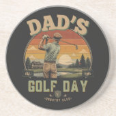 Vaters Golf-Tag Getränkeuntersetzer (Vorne)