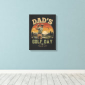 Vaters Golf-Tag Leinwanddruck (Insitu (Holzboden))
