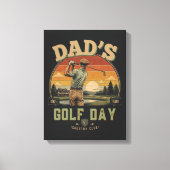 Vaters Golf-Tag Leinwanddruck (Vorderseite)