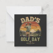 Vaters Golf-Tag Mitteilungskarte (Vorderseite)