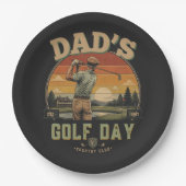 Vaters Golf-Tag Pappteller (Vorderseite)