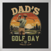 Vaters Golf-Tag Poster (Vorne)