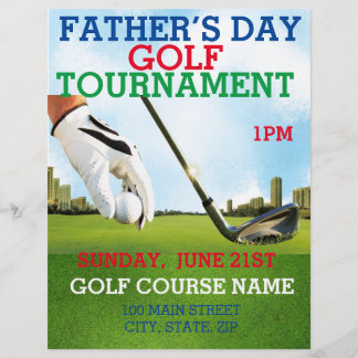 Vaters-Golfturnier Promotionsmarketing Flyer