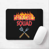 Vaters Grill Squad Funny Grillen Vatertag Mousepad (Mit Mouse)