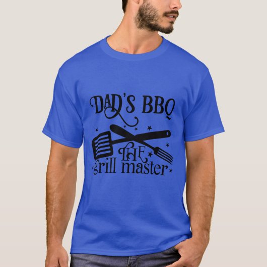 Vaters GRILLEN als Grillmeister T-Shirt (Vorderseite)
