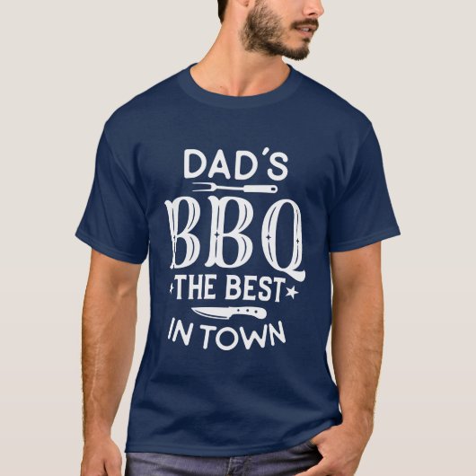 Vaters GRILLEN am besten in der Stadt Grillen T-Shirt (Vorderseite)