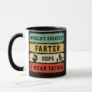 Vaters größter Furzer der Welt Oops ich meine Vate Tasse