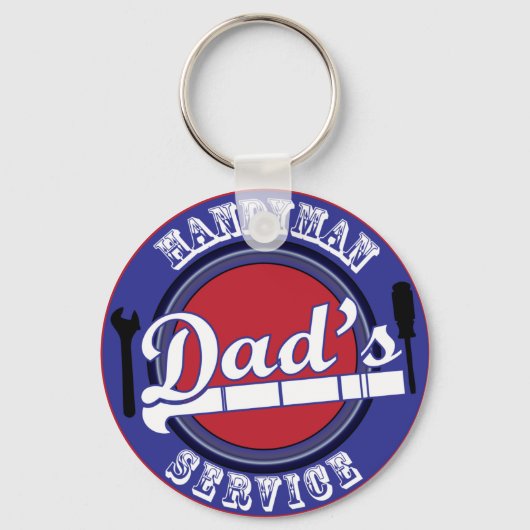 Vaters Handyman-Dienst Schlüsselanhänger (Vorderseite)