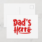 Vaters Herro Postkarte (Vorne/Hinten)