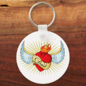 Vaters Herz Schlüsselanhänger (Vorderseite)