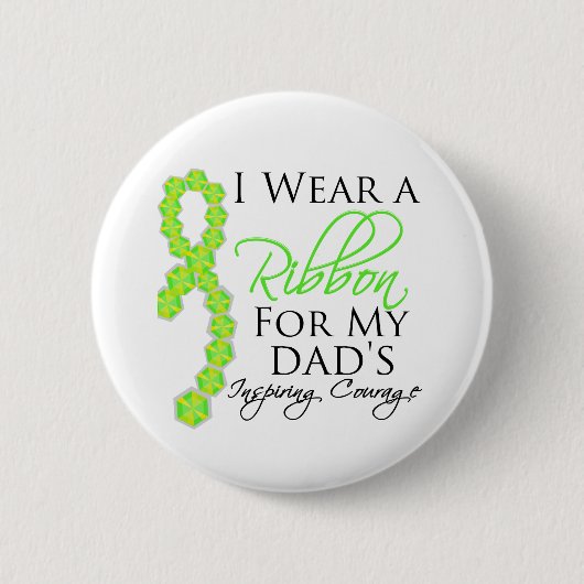 Vaters Inspirierend Mut - Lymphom Button (Vorderseite)