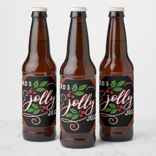 Vaters Jolly Juice Christmas Cheer Bierflasche Bierflaschenetikett