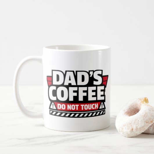 Vaters Kaffee Nicht Berühren Tasse (Mit Donut)