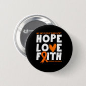 Vaters Kampf ist mein Kampf. Bewusstsein für Orang Button (Vorne & Hinten)