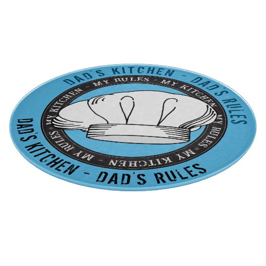 Vaters Kitchenurfen Vaters Regeln Witziger Koch-Hu Schneidebrett (Ecke)