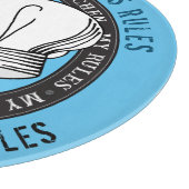 Vaters Kitchenurfen Vaters Regeln Witziger Koch-Hu Schneidebrett (Ecke)