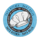 Vaters Kitchenurfen Vaters Regeln Witziger Koch-Hu Schneidebrett (Vorderseite)