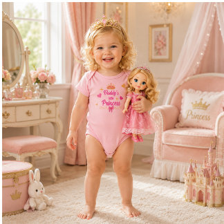 Vaters kleine Prinzessin Baby-Body Baby Strampler